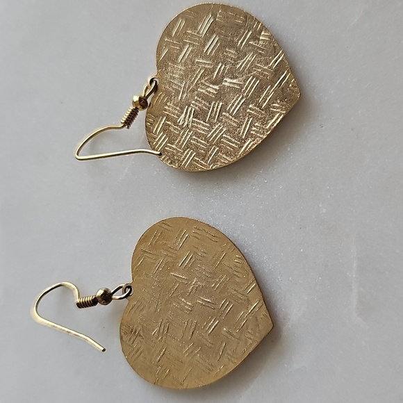 Heart-Shaped Cloisonné Multicolor Earrings - Picture 2 of 2